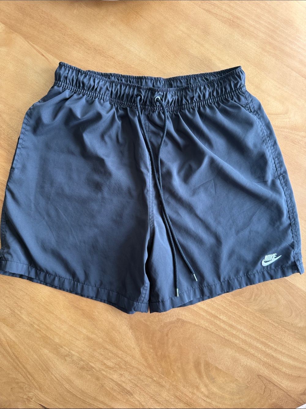 Nike Men's Black Drawstring Athletic Swim Shorts